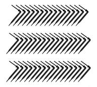 Zilimontt Bend Arrow Drip Irrigation Emitters 3mm Flow 2.8L for Garden Plants and Flowers with 3/5mm PVC Hose Connector, Plastic Black Watering Equipment for Lawn(50Pcs)