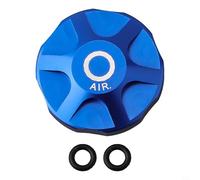 Zilimontt Bicycle Front Fork Cap Suspension Cover Aluminum Alloy Air Gas Shoulder Cover Valve Protector Parts for Mountain Bike Road Bike MTB for MANITOU And FOX Cut Aluminum (Blue)