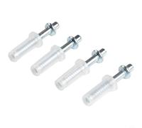 Zilimontt Bifold Door Top Guide Wheel Set of 4, Nylon and Stainless Steel Folding Door Hardware Replacement Kit for for Closet, Pantry or Laundry Room Cabinet Doors,(B)