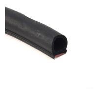 Zilimontt Big D-Shape Car Door Rubber Weather Seal Hollow Strip for Automotive Waterproof Dustproof Soundproof with Inside Metal Clips Compatible with RV Doors