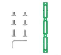 Zilimontt Bike Water Bottle Cage Hole Position Adjuster Aluminum Alloy With Flat Design And Complete Mounting Hardware Including Screws And Wrench(Green)