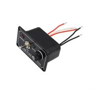 Zilimontt Bilge Pump Switch Panel 12V 5A With 3 Way Control Including Manual, Off, Auto Options For Marine, Automotive, And ATV Use Featuring LED Status Lights And ABS