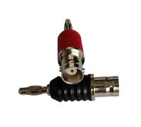 Zilimontt BNC Female to Dual 4mm Banana Male Female Jack Adapter Binding Post, Corrosion-Resistant Metal Connectors, Stable Signal Transmission for Oscilloscopes, Power