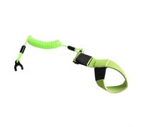 Zilimontt Boat Kill Switch Lanyard with Neoprene Wrist Strap and Nylon Coiled Cord, Adjustable Safety Tether with Buckle and Carabiner for Ski Engine Cut Off,(A)(Green)