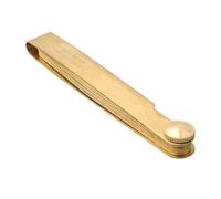Zilimontt Brass Metric Feeler Gauge 13 Blades 0.05-1.00mm Measuring Tool for Precision Gap Measurement in Tappet Clearances, Bearing Clearances and Piston Ring Gaps