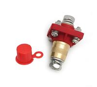 Zilimontt Brass Terminal Row with Internal Thread for 12-48V Automotive Energy Storage Connector, Double Head Design with Waterproof Sealing and Flame-Retardant Nylon Bas(Positive)