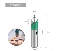 Zilimontt Buddha Beads Ball Milling Cutter 6-30mm Carbide Router Bit with 10mm Shank, Woodworking Drill Bit for for Making Wooden Spheres and DIY Jewelry Craft Projects(10x8)