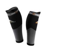 Zilimontt Calf Sleeve for Running and Sports - Graduated 360° Support Sock with Nylon Breathable Fabric, Shin Splint Relief, Muscle Recovery & Vibration(Black)