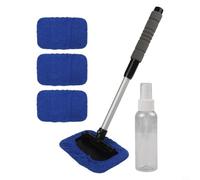 Zilimontt Car Cleaner with Ergonomic Design and Ice Scraper Detachable Extension Handle for Car Windshield Glass Screens Mirrors and Floor Cleanin