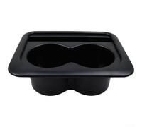 Zilimontt Car Cup Holder Organizer with Dual Drink Slots and Storage Compartment for Phones Cards - Fit for Car Dashboard and Center Console - 19 x 15 x 6.5 cm