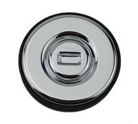 Zilimontt Car Door Lock Cylinder Cover for Dawn For Wraith, 51217267593 Replacement Part, Plastic + Metal, Black + Silver, Direct Fit