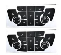 Zilimontt Car Interior Button Overlay Decal Sticker for Verano 2013-2015 For HVAC Climate Control Panel - Black with White Lettering, High-Grade Vinyl, 2-Piece Set