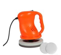 Zilimontt Car Polisher 12V Electric Polishing and Waxing Machine for Automotive Detailing ABS Material with Fluff Brush Towel and Instruction Manual(Oranges)