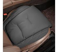 Zilimontt Car Seat for and -, Nappa Leather Front Row Driver Seat Cover with Enhanced Back Support, Breathable All-Season Comfort, Brown(Black)