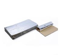 Zilimontt Car Sound Insulation Mat 250x180x5mm 15PCS for Trunk Door Hood Noise Reduction Pad with Self- Fireproof Rubber and Plastic Shield Silver