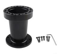 Zilimontt Car Steering Wheel Riser Adapter Extension Base 76mm 101mm 51mm for Most Vehicles, Aluminum Alloy Steering Column Riser with Multiple Height Options, Black or(Black 101mm)
