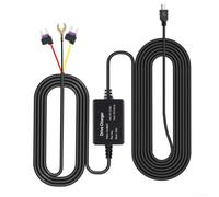 Zilimontt Car Tachograph Drawdown Cable with Three-Core Timing for 24-Hour Parking, Compatible with Dash Cam Hardwire Kit, 12V-24V Input, 5V/3A Output, Low(A)