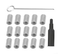 Zilimontt Car Truck Air Heater Glow Pin Strainer Burner Filter Screen Hook Tool Set - 17Pcs Replacement Kit Compatible with For Eberspacher Hydronic D5WSC D4WSC D5WS B