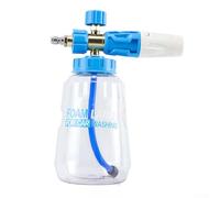 Zilimontt Car Wash Snow Foam Lance for Pressure Washer, Foam Generator with 360-Degree Rotation and Adjustable Spray Pattern, ABS Material, 1L Capacity, Compatible with(Blue)