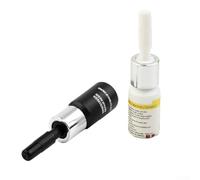 Zilimontt Car Windshield Glass Repair Fluid Kit - 2 x 3mL Liquid Resin Solution for Long Crack & Chip Repair, Compatible with All Vehicle Types, Includes Black and White
