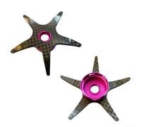 Zilimontt Carbon Fiber Five Star Drag Brake Replacement for for Abu B3 B4 P3 P4 MAX4SX BMAX3 PMAX3 SMAX MAX X STX MAX 4SX MAX PRO Fishing Reel Parts Repair, 65mm Diameter,(purple)