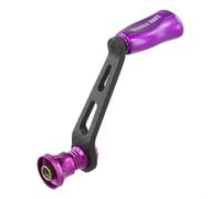 Zilimontt Carbon Single Handle With Knob for for Daiwa Fuego Salamandura Prorex LT Fishing Reel, Lightweight 16g Replacement Part for for Repair or Modification, Compatible with(Purple)