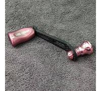 Zilimontt Carbon Single Handle With Knob for for Daiwa Fuego Salamandura Prorex LT Fishing Reel, Lightweight 16g Replacement Part for for Repair or Modification, Compatible with(pink)