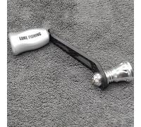 Zilimontt Carbon Single Handle With Knob for for Daiwa Fuego Salamandura Prorex LT Fishing Reel, Lightweight 16g Replacement Part for for Repair or Modification, Compatible with(silver)