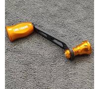 Zilimontt Carbon Single Handle With Knob for for Daiwa Fuego Salamandura Prorex LT Fishing Reel, Lightweight 16g Replacement Part for for Repair or Modification, Compatible with(gold)