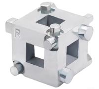 Zilimontt Carbon Steel Brake Pad Replacement Tool 3/8 Disc Brake Piston Adjuster for Automotive Caliper Retraction, Six-Sided Integration, Compact Lightweight Design