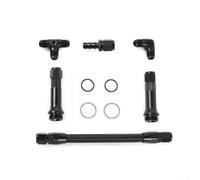 Zilimontt Carburetor Fuel Line Conversion Kit with AN6 Three-Way Fitting for Holley 4150, Aluminum Alloy & Rubber Dual Feed Compatible with Dual Pumps, Steel