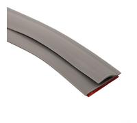 Zilimontt Carpet Edge Strip 2m TPE Self-Floor Transition Trim, Seamless and Slip-Resistant Threshold for for Carpet to Tile or Laminate, Easy DIY Installation for(2M Grey)