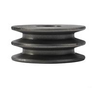 Zilimontt Cast Iron A Type Double Groove V-Belt Pulley for Power Tools and Motors, 50mm-100mm Diameter Range with Multiple Size Options(72x31x24mm)