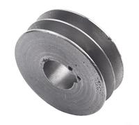 Zilimontt Cast Iron A Type Double Groove V-Belt Pulley for Power Tools and Motors, 50mm-100mm Diameter Range with Multiple Size Options(83x30x28mm)