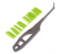 Zilimontt Caulking Tool Sealant Scraper with 3 Interchangeable Angle Heads 6.5R 10R 13R for for Smoothing Caulk Lines Removing Old Glue and Finishing Seams in Bathroom(Transparent Bag)