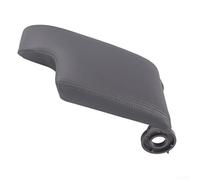 Zilimontt Center Console Armrest Cover for E46 3 Series 2004-2019 Replacement Lid in Gray ABS Plastic and Leather Material