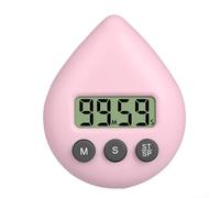 Zilimontt Compact Digital TIMERs for Bath Time, Waterproof Electronic KITCHENs and Bathroom TIMERs with Memory Function, Magnetic & Hanging Design, 8 x 6.5 x 2.5(Light powder)