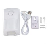 Zilimontt Compatible PIR Motion Sensor Alarm with Sound and Light Alert, 110dB Siren, Anti-Pet Interference up to 25KG, 360-Degree Monitoring and APP