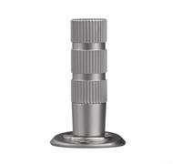 Zilimontt Copper Invisible Door Stopper with Windproof Mechanical Floor Vacuum Technology for Household Bathroom and Bedroom Anti-Collision Protection(Light Grey)