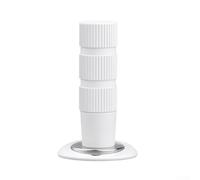 Zilimontt Copper Invisible Door Stopper with Windproof Mechanical Floor Vacuum Technology for Household Bathroom and Bedroom Anti-Collision Protection(White)
