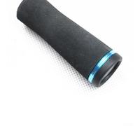 Zilimontt Cork Fishing Rod Butt Cap with Anodized Aluminium Alloy Accent Ring and Black Rubber End, Protective Rod Building and Repair Component Part for for Pole Handle(Blue)