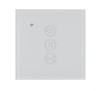 Zilimontt Curtain Switch for and, WiFi-Enabled Glass Touch Panel with App, Voice (For Alexa/Assistant/For Siri), Timer and Automation Control, AC