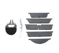 Zilimontt Dashboard Air Conditioning Outlet Middle Vent Repair Kit for Land For Rover Discovery 3 4, AC Vent Blade Paddle Replacement Part OE LR039081, Black Plastic