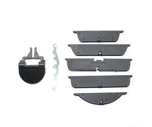 Zilimontt Dashboard Air Conditioning Outlet Middle Vent Repair Kit for Land For Rover Discovery 3 4, AC Vent Blade Paddle Replacement Part OE LR039081, Black Plastic