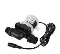 Zilimontt DC 12V 24V Brushless Solar Motor Water Pump for for Floor Heating and Shower, Submersible Booster Pump with IP68 Waterproof, Quiet Operation ≤35dB, Max Head 7M,(24V (7M))