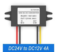 Zilimontt DC15-40V to DC12V Step Down Power Converter Module with IP68 Waterproof Rating, ABS Flame Retardant Material, and Multiple Protection Functions for(DC24V to 12V 4A 48W)