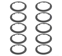 Zilimontt Decorative Pipe Covers 10 Pack, Black PP Material Wall Hole Covers for for Concealing Drainage and Gas Pipes, Easy Install Round Flange Fittings for for Radiator or(for for 140mm)