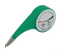 Zilimontt Desoldering Braid Solder Remover with Thumb-Wheel Dispenser, 2m Length Copper Wire in 1.5mm/2mm/2.5mm/3mm/3.5mm Width Options, Anti-Heat Stainless Steel Mouth(1520A)