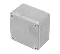 Zilimontt Die-Cast Aluminum Instrument Enclosure Electric Case Silver Project Box IP54 Waterproof Housing for for Electrical Equipment and DIY Electronics with Tight-Fit Lid(1590LB（50.5x50.5x31mm）)
