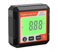 Zilimontt Digital Angle Finder with Magnetic Base, 4x90° Measurement Range, ±0.1° Accuracy for Wood Processing, Automotive Repair and Metalworking Applications(LL030)